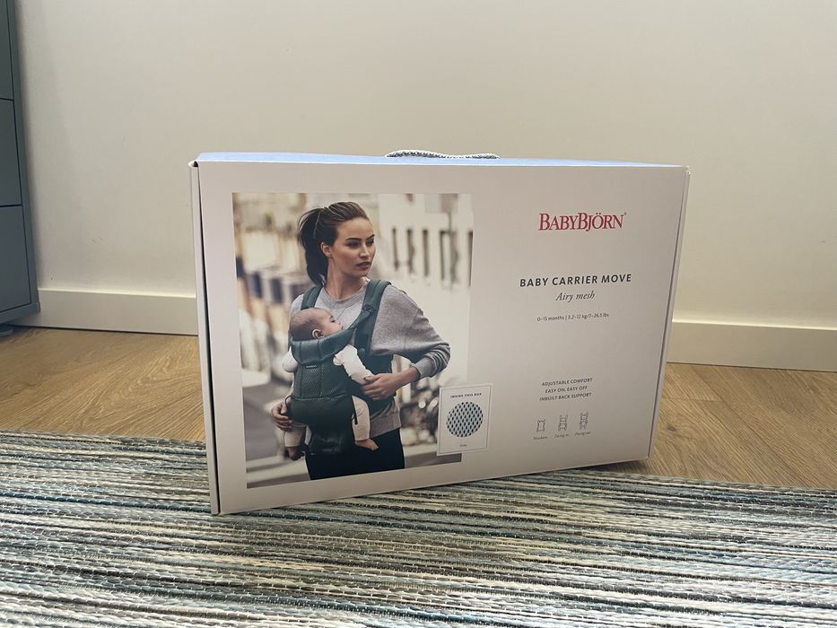 Marsúpio BabyBjörn Move - Airy Mesh - Cor Grey - Como Novo - 150€