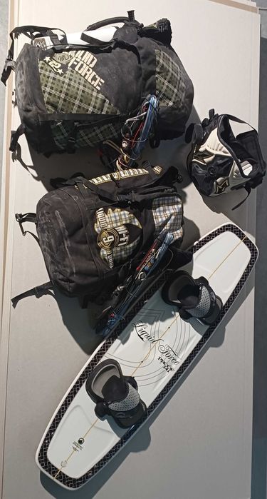 Liquid Force Hifi 09 + 12m Kitesurf kit board with Bar/lines