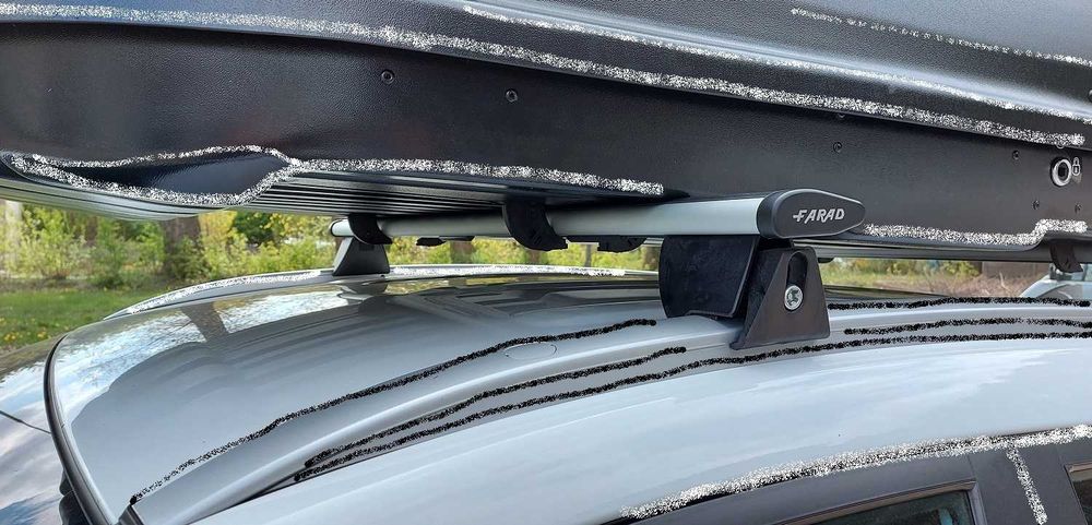 UNIWERSALNY ALU Bagażnik FARAD HILO Na Reling Zintegrowany Standardowy