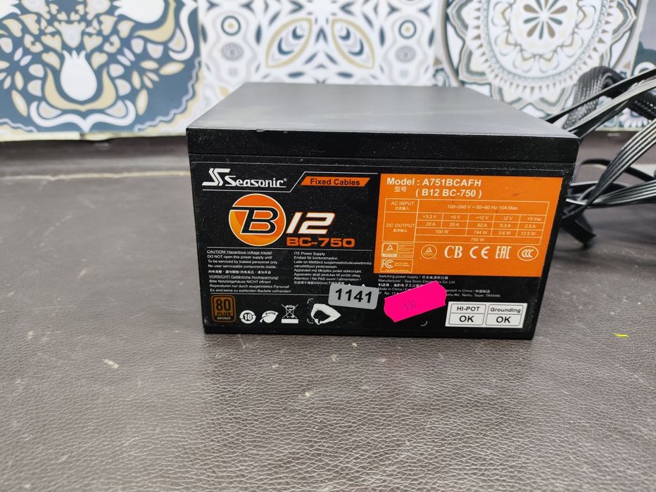 Блок живлення Seasonic 750W B12 Bronze (A751BCAFH)