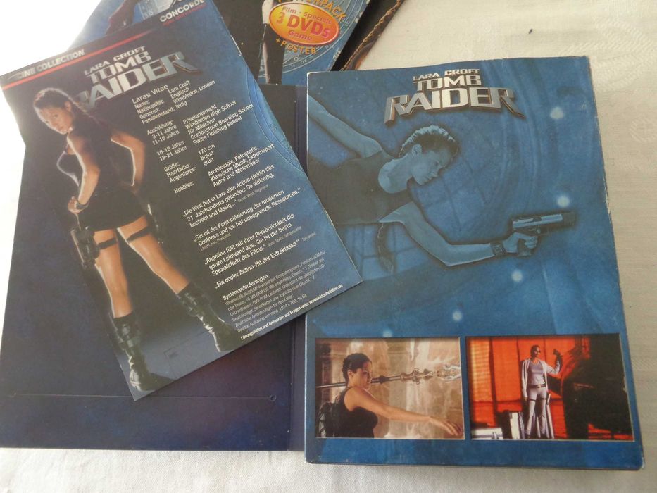 Lara Croft Tomb Raider - angielski, niemiecki. Film dvd + dodatki (trzy płyty).