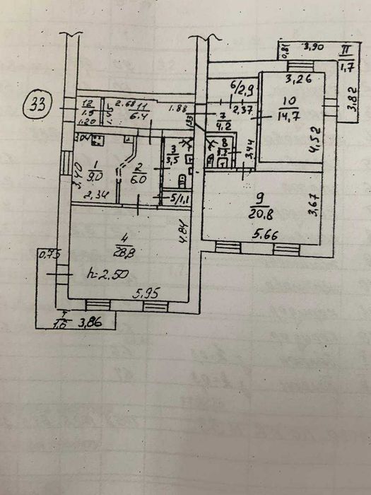 Продам квартиру 106 кв.м. низ пр. Поля/Антоновича/парк Глобы/школа Планета счастья