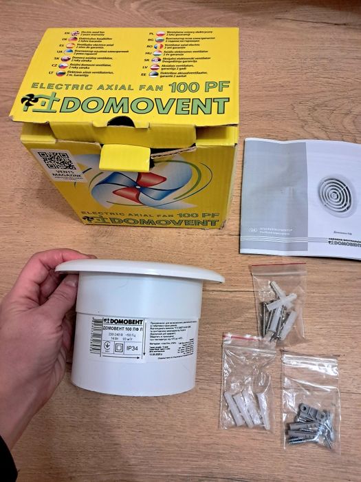 Витяжний вентилятор Domovent 100 PF.