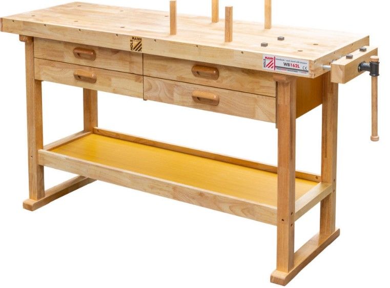 Bancada de trabalho / Carpinteiro em madeira 1625x510x860 mm Aveiro • OLX  Portugal