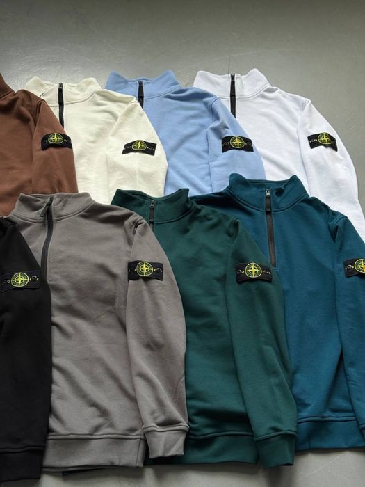 Зіп світшот STONE ISLAND 1/3 ZIP SWEATSHIRT/зип свитшот стон айленд/кофта stone айленд