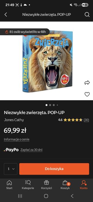 Nowa książka wyskakujące niezwykle zwierzęta
