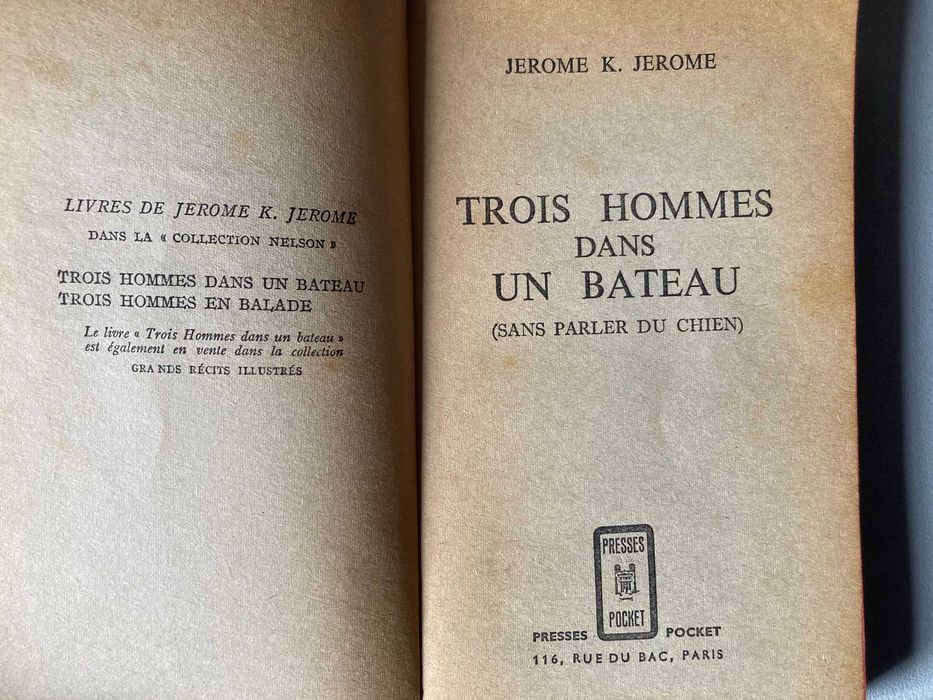 3 Hommes dans un Bateau, de Jerome K. Jerome