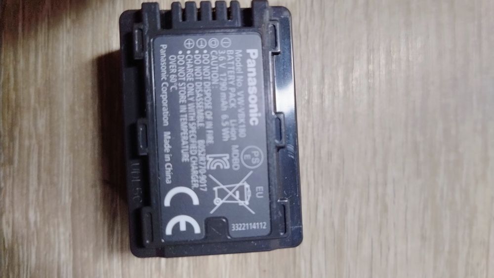 Відеокамера Panasonic HDC-SD66 , акумулятор VW-VBK180