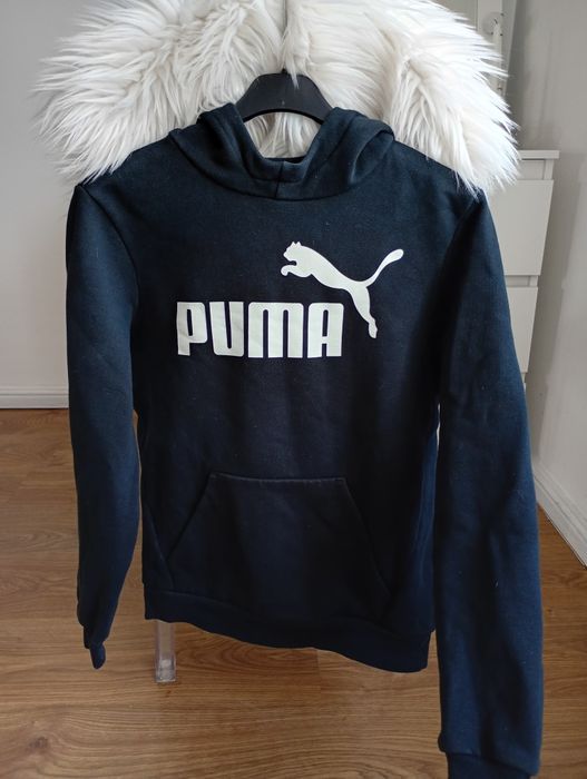 Czarna bluza puma z kapturem xs / xxs