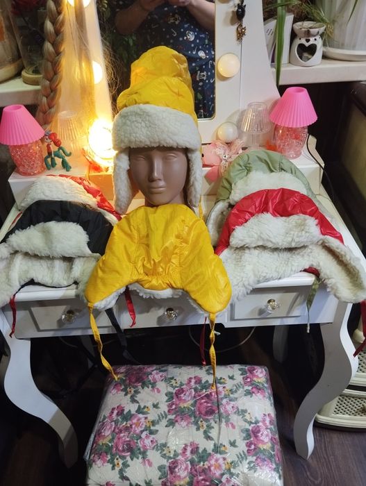 Теплая детская шапка-ушанка для мальчика