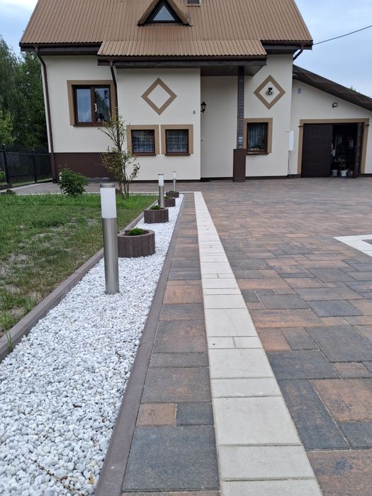 Elewacje ogrodzenia kostka brukowa