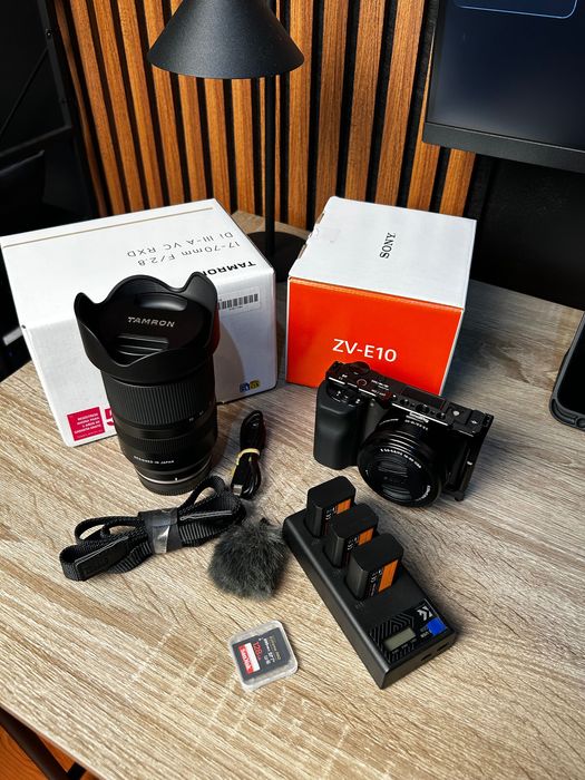 Sony ZV-E10 + Tamron 17-70 F2.8 + Kit Completo