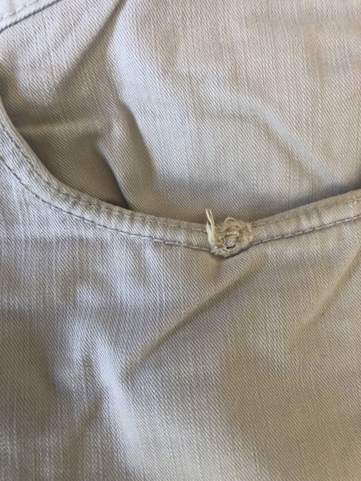 Duże męskie spodnie jeansowe Biaggini -beżowe wzrost 190cm