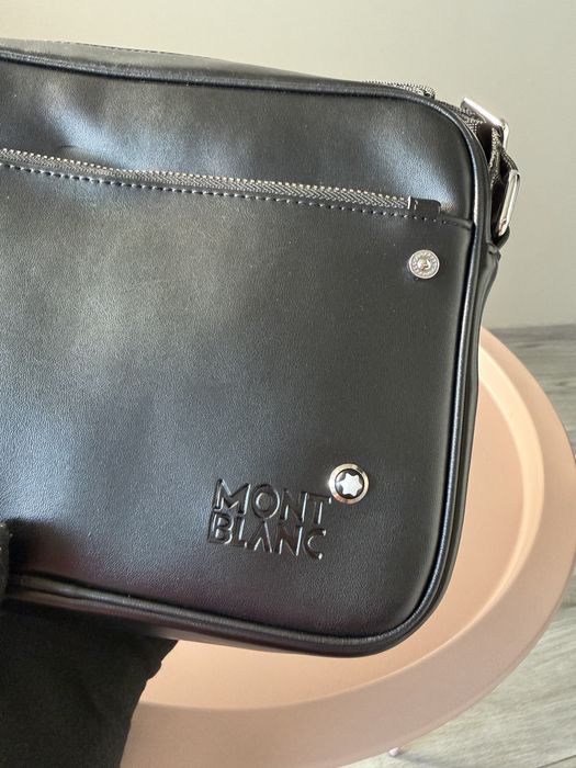 Чоловіча мужская шкіряна сумка барсетка Mont Blanc