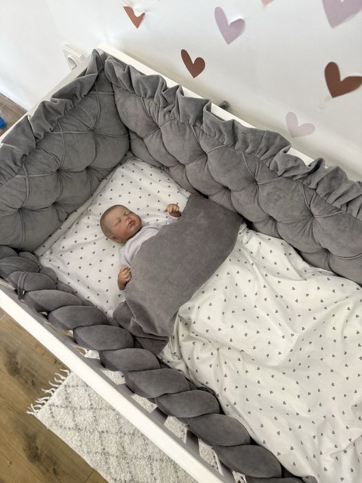 Комплект постельного в кроватку бортики защита захист постіль