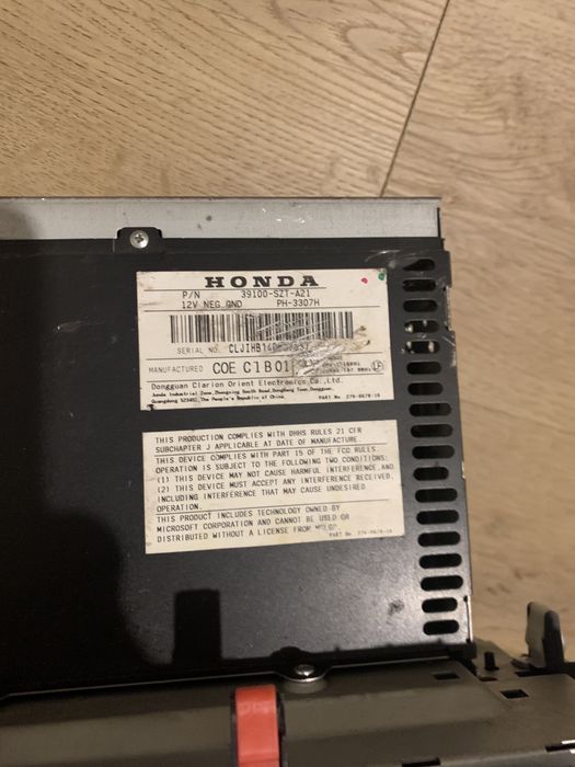 Оригінальна магнітола Honda CRZ