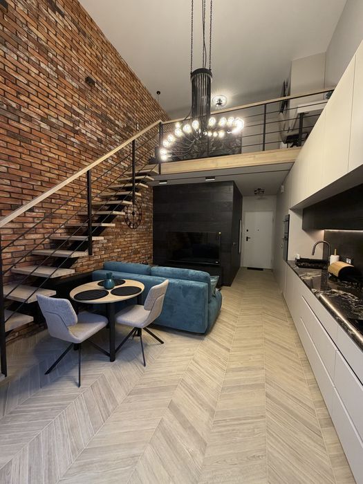 Nowoczesny apartament typu loft z antresolą  44m² w centrum Łodzi „Fuzja”, pierwszy najem, bezpośrednio.