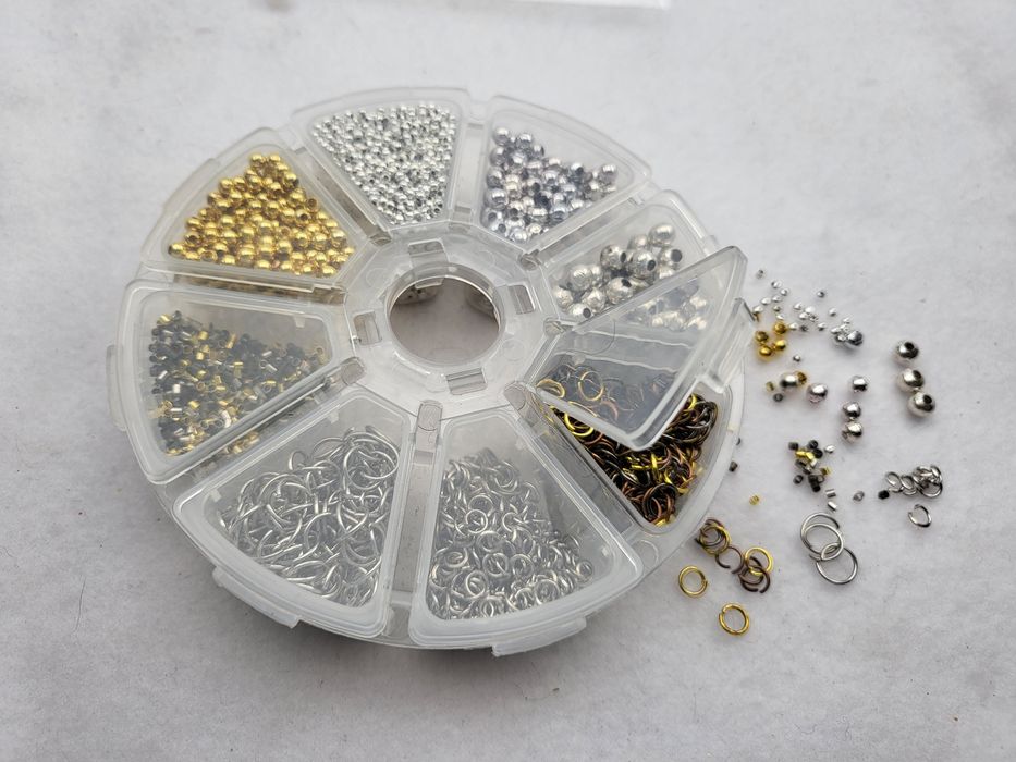 Mix 150gr kuleczki ogniwka zaciski ponad 5000szt