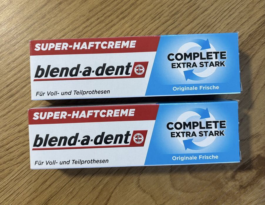Klej do protez Blend-a-dent Complete Extra Stark 47 g Oryginalna świeżość 2 szt.