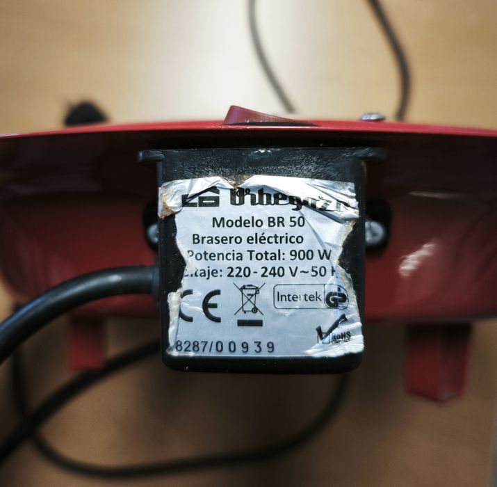 Braseira eletrica 2 resistência 900w