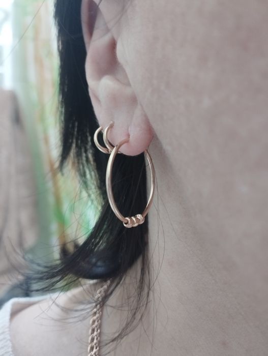 Золотые сережки 1.6 грамма