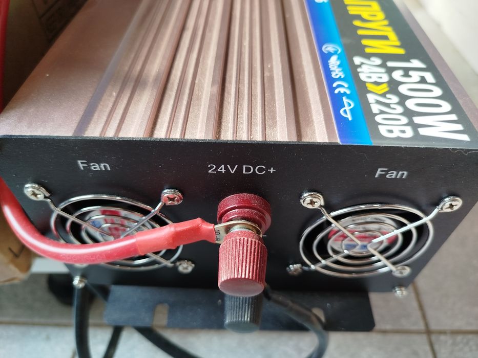 LiFePO4 12.8V батарея 2 шт+Преобразователь напряжения 1500w.