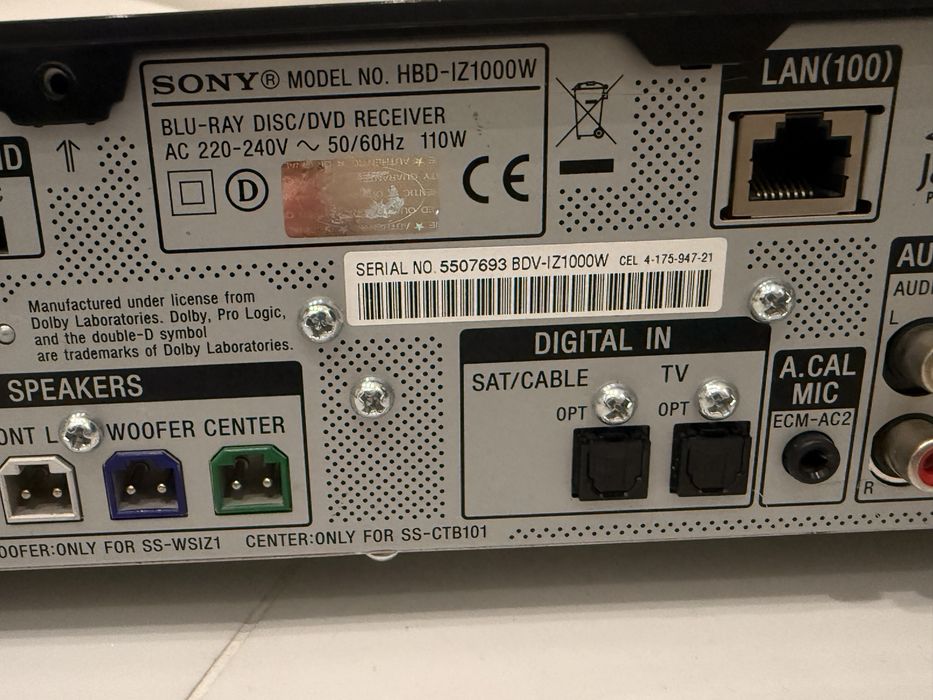 Amplituner Panasonic Model No. SA-BX500 wysoki model w super stanie