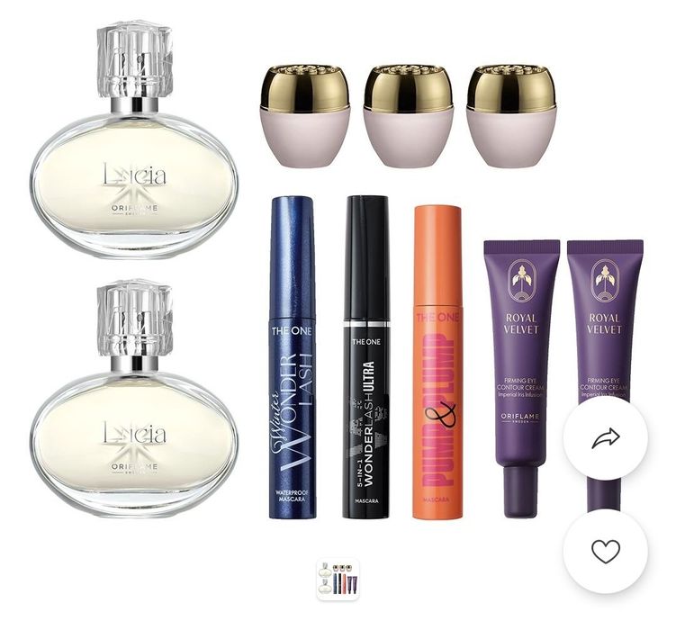 Nowy zestaw Oriflame 2xwoda, 3xtusz, 3xbalsam, 2xkrem cena za zestaw