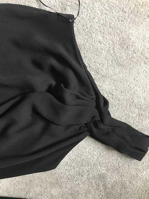 Vestido Zara preto e azul escuro tam S