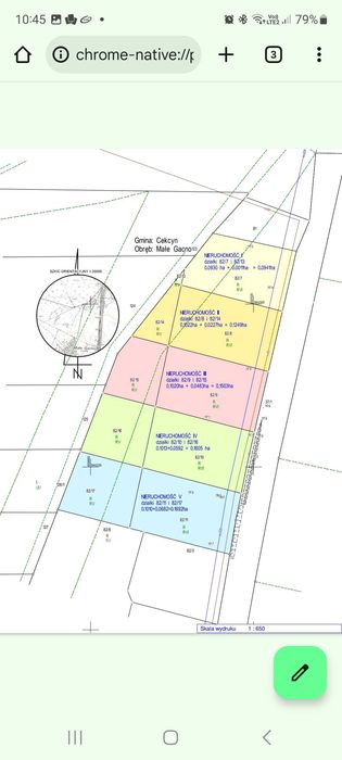 Działki z wydanymi warunkami zabudowy  65zł/m²