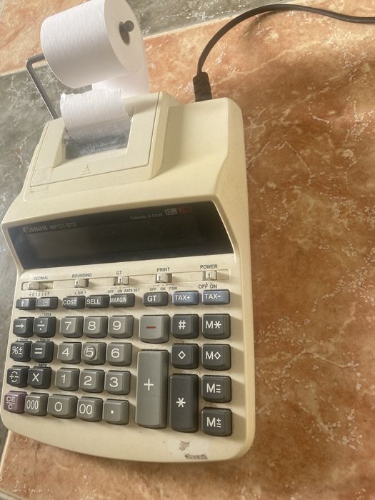 Calculadora registadora canon