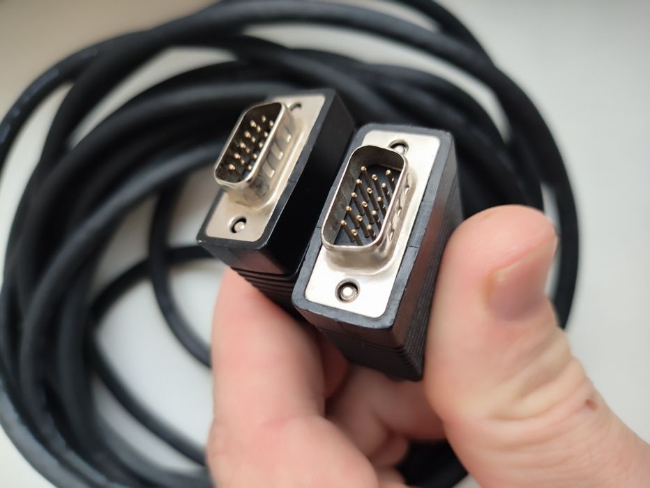 Кабель шнур VGA-VGA,7.5метра, для ПК ,монитора,ТВ.