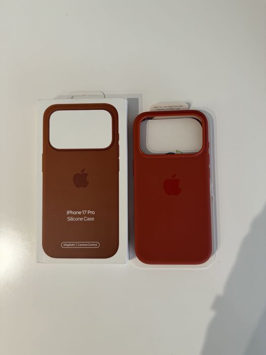 Etui silikonowe Apple Iphone 17 pro Magsafe brazowe case