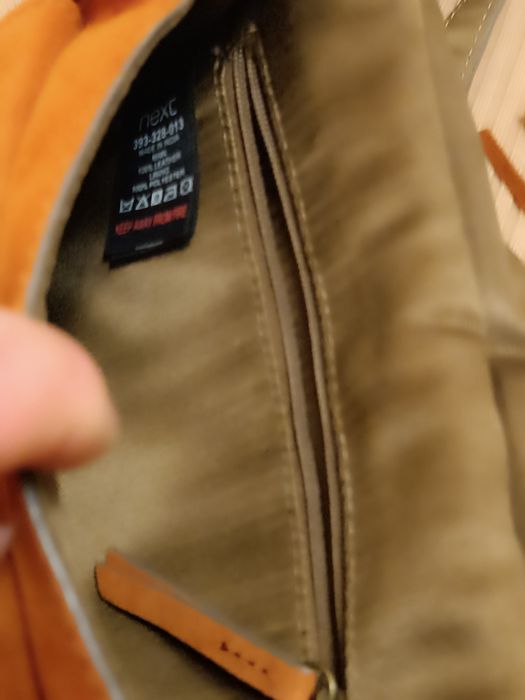 Сумка через плече крос боді фірма NEXT 100 шкіра (замш)