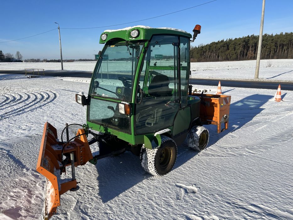 John Deere 1565 Traktorek Kosiarka Pług Posypywarka