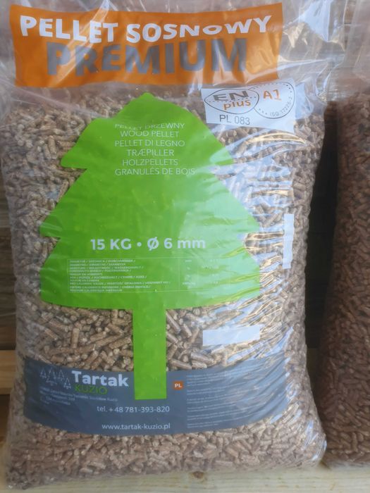Pellet drzewny Bio-Pellet Kuzio Drewnoland Olczyk BSH GLF A1 6mm