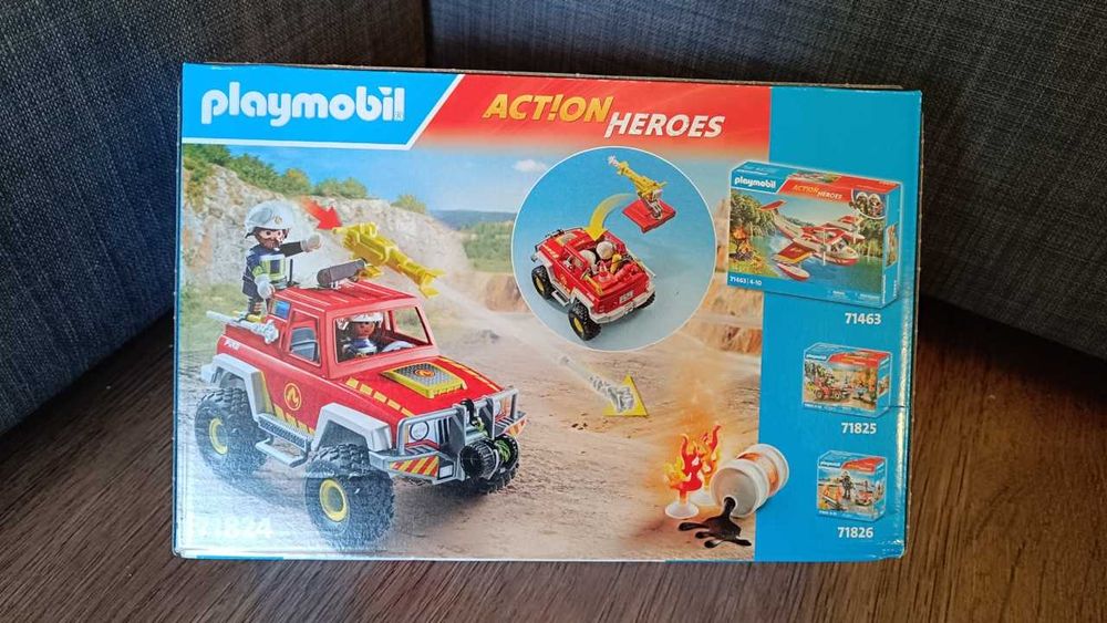 Kurier 0 PLN, Playmobil City Action Wóz strażacki 71824,straż pożarna