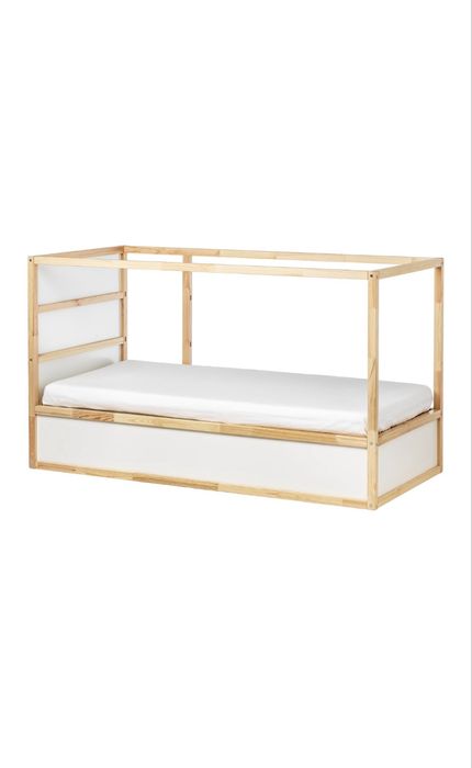Łóżko IKEA KURA 2w1 (odwracane) + oryginalny baldachim, stan dobry