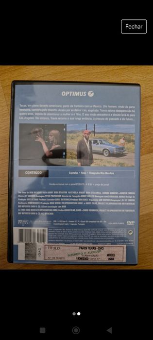 DVD Paris Texas .