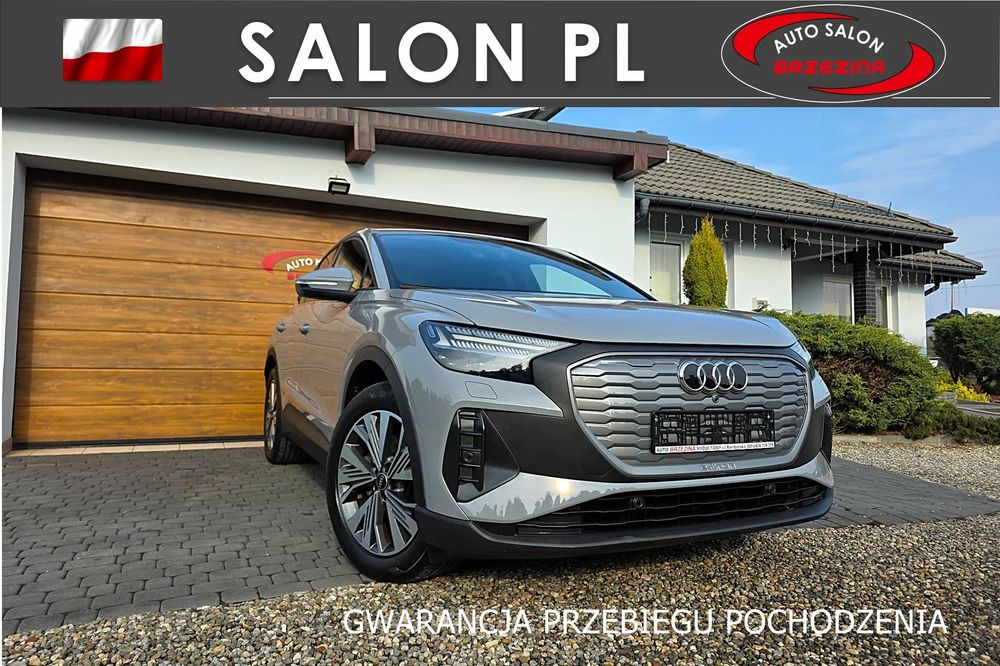 Audi Q4 Sportback e-tron serwis ASO, FV23, dodatkowy komplet kół