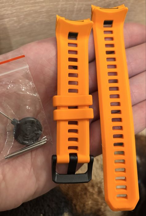 Pasek Silikonowy Zamiennik Garmin Instinct 3 50 mm Pomarańczowy Orange