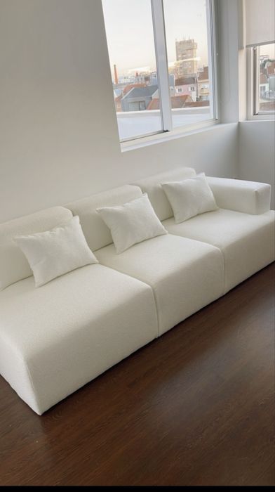 Sofa branco 3 lugars