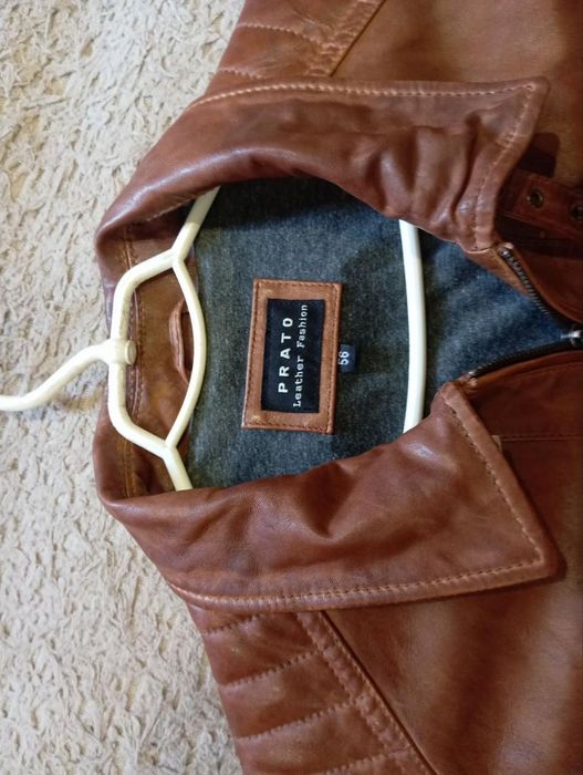 Чоловіча шкіряна куртка