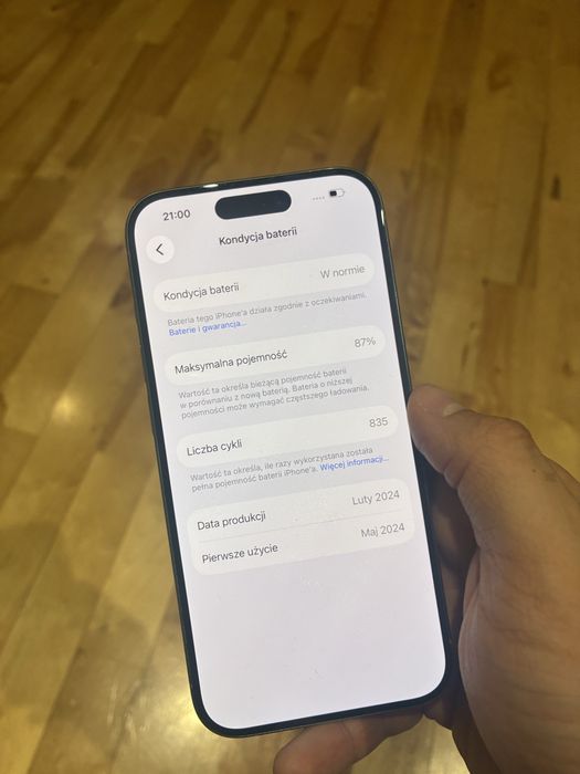 Iphone 15 pro 128gb 87% kondycji