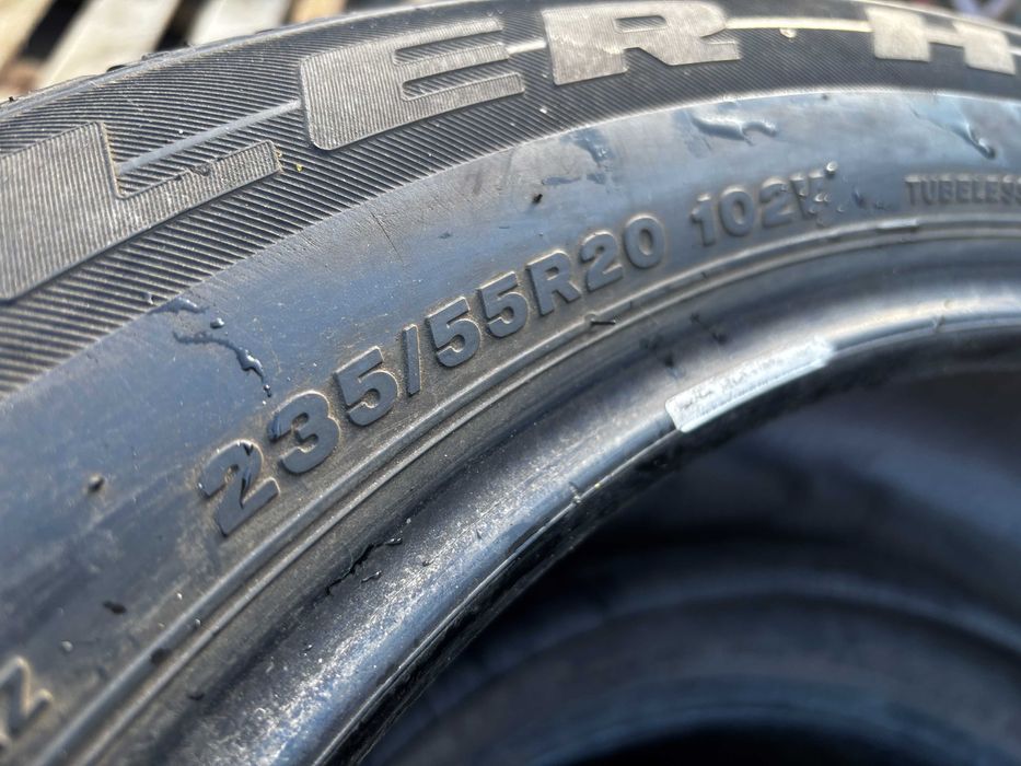 235-55-R20 BRIDGESTONE DUELER 4штуки резины GERMANY 2023