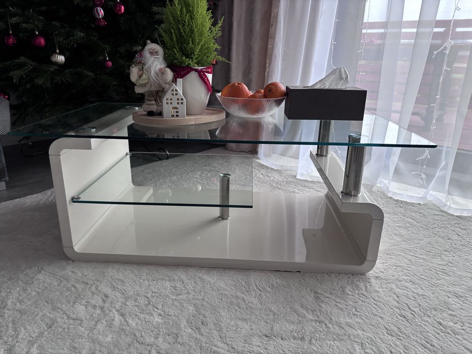 Stolik kawowy szklany blat