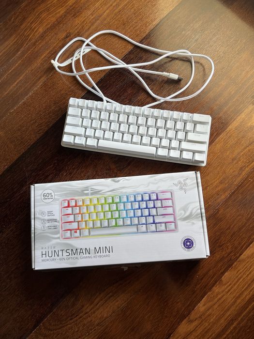 Razer Huntsman Mini Mercury White (60% Optical Gaming Keyboard)