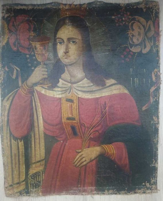 ŚWIĘTA Barbara, Polska -Podolia 1780