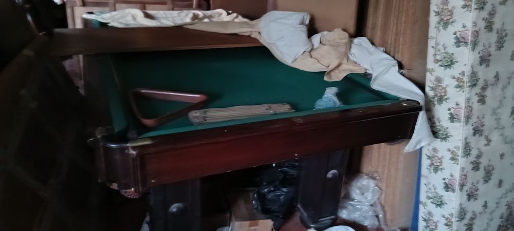 Mesa de snooker, em mogno impecável
