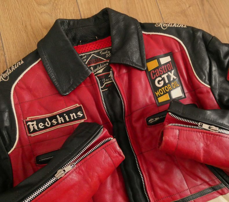 Kurtka skórzana męska REDSKINS racer PILOTKA skóra  M/L